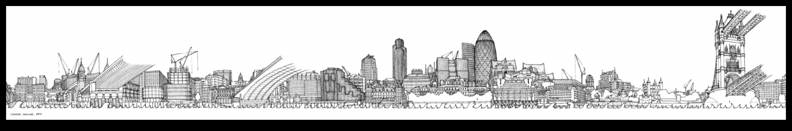 Skyline silueti: pilsētas ainavas saulrietā