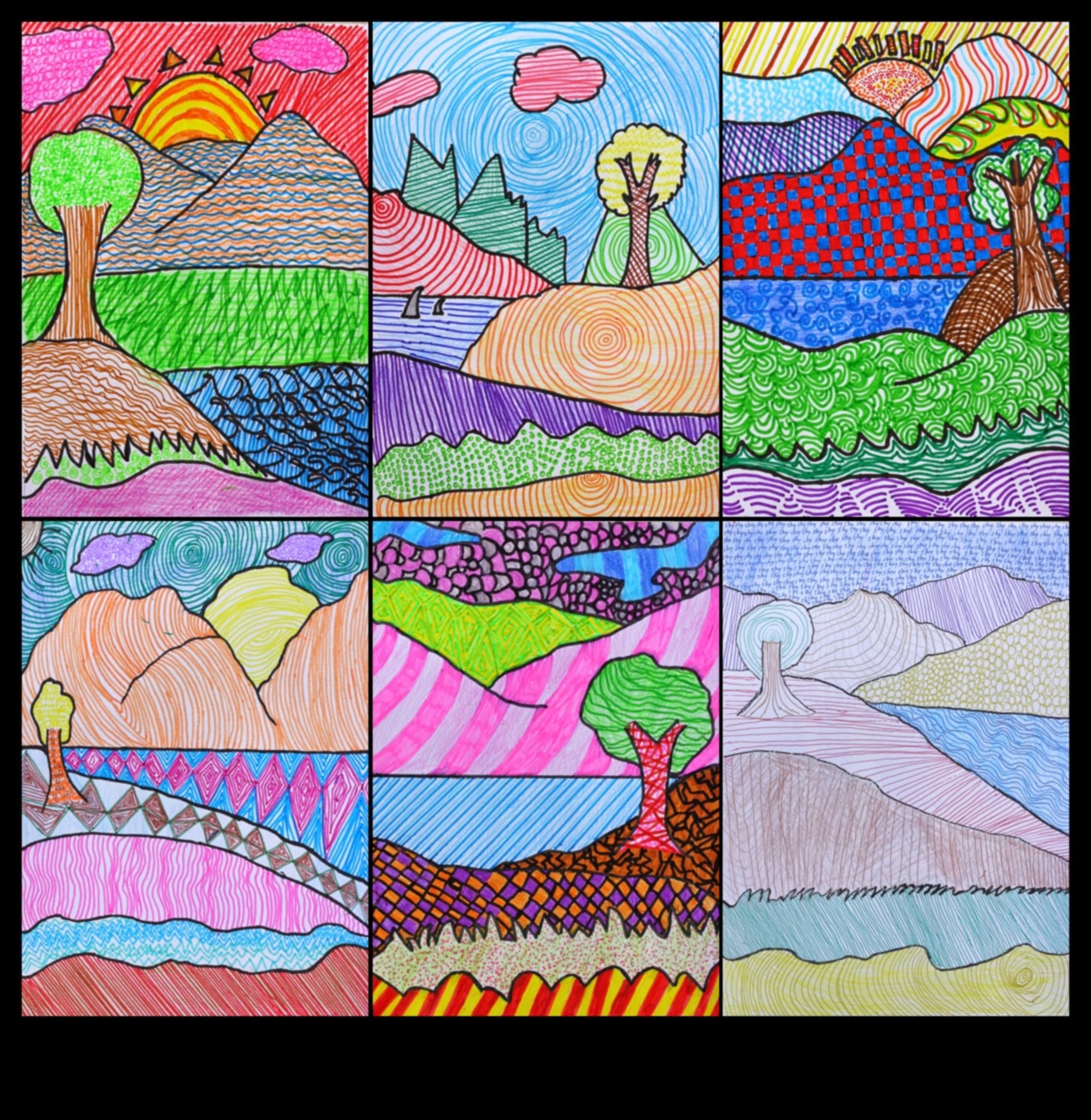 Dabas faktūras: klintis un lapotne ainavu mākslā