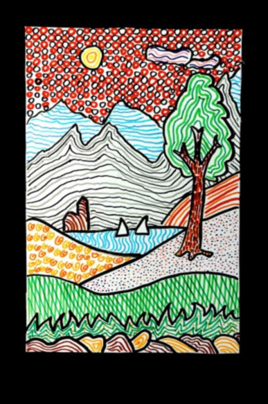 Dabas faktūras: klintis un lapotne ainavu mākslā