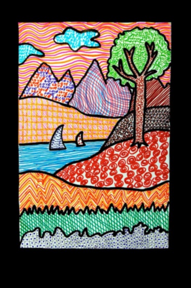 Dabas faktūras: klintis un lapotne ainavu mākslā